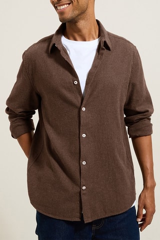 Chemise regular - Camel