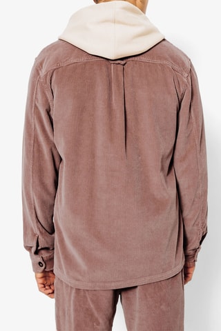 Surchemise regular velours - Rose