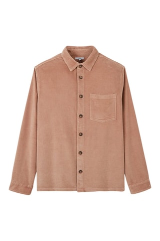 Surchemise regular velours - Rose