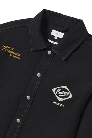 Surchemise en jean - Noir