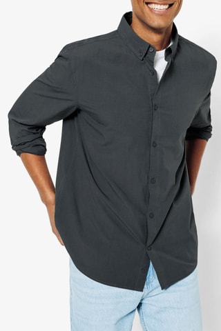Chemise regular - Gris foncé