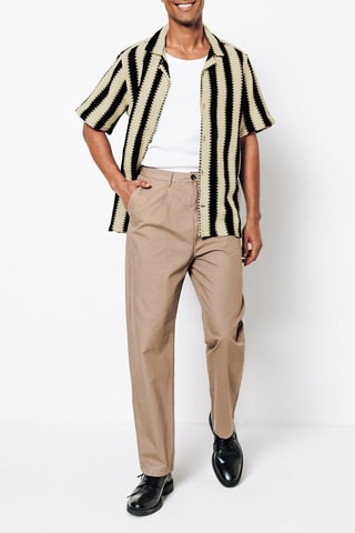 Chemisette regular en coton biologique - Noir