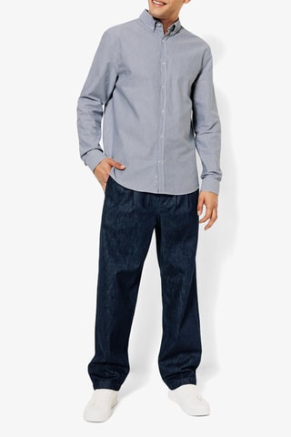 Chemise regular - Bleu-gris