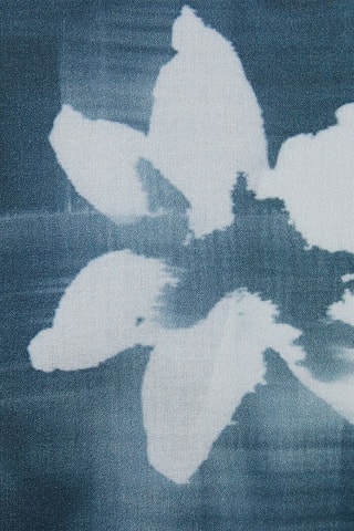 Chemisette regular - Bleu nuit et écru