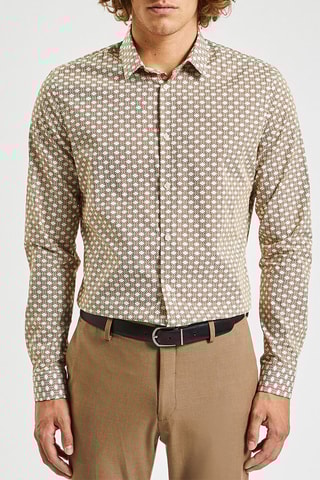 Chemise slim - Beige