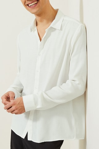 Chemise regular - Blanc