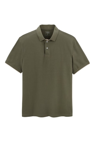 Polo regular en coton biologique - Kaki