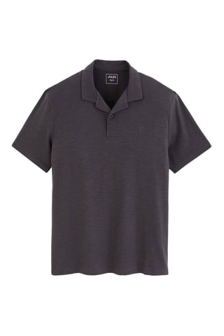 Polo regular en coton biologique - Bleu