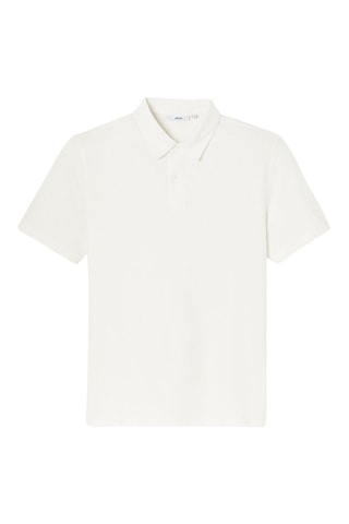 Polo regular en coton biologique - Blanc