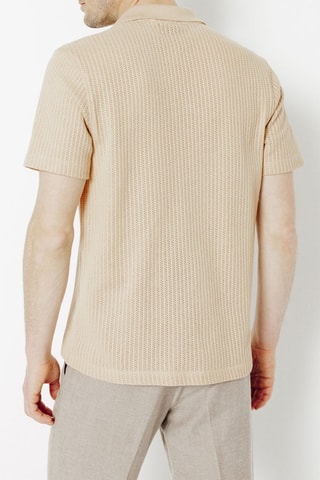 Polo regular en coton biologique - Beige