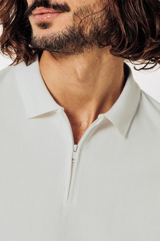 Polo regular en coton biologique - Blanc