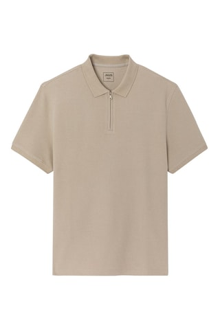 Polo regular en coton biologique - Gris clair