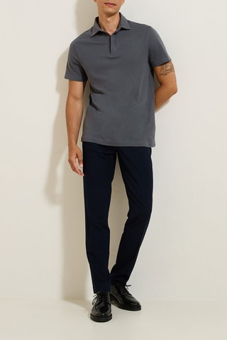 Polo slim en coton biologique - Vert