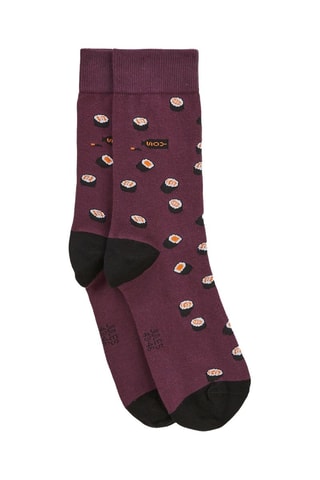 Chaussettes en coton biologique - Bordeaux