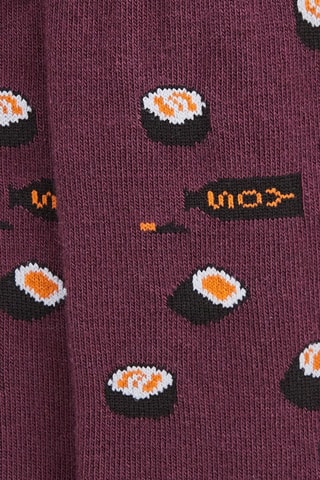 Chaussettes en coton biologique - Bordeaux