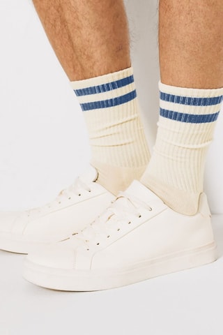 Chaussettes en coton biologique - Blanc