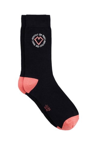 Chaussettes en coton biologique - Bleu marine