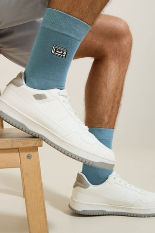 Chaussettes en coton biologique - Turquoise