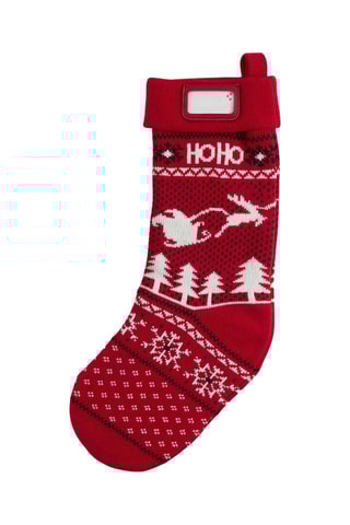 Chaussette de Noël à suspendre - Rouge