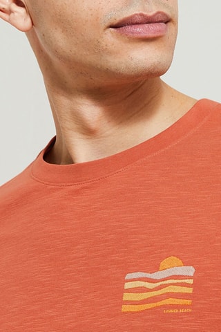 T-shirt en coton biologique Fête des pères - Orange