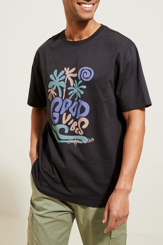 T-shirt regular - Gris foncé