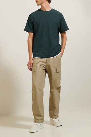 T-shirt relaxed - Kaki chiné