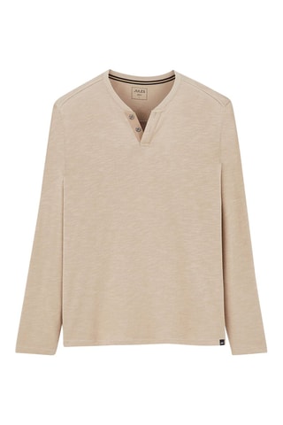 T-shirt slim en coton biologique - Beige