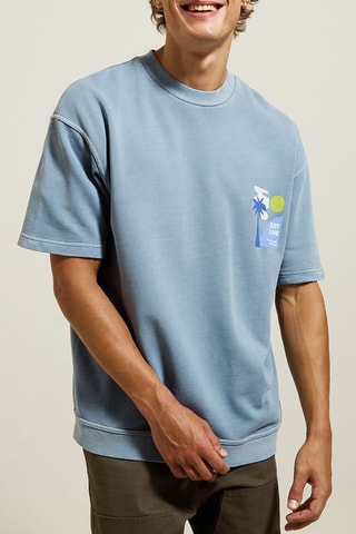 T-shirt relax - Gris clair