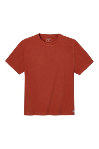 T-shirt relax en coton biologique - Rouge brique