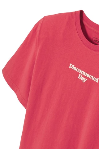 T-shirt relax - Rouge