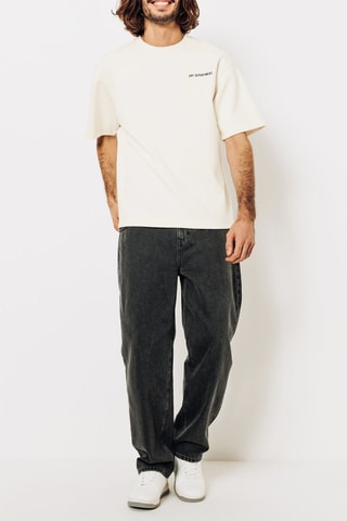 T-shirt relax en coton biologique - Blanc