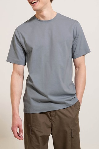 T-shirt regular en coton biologique - Ciel