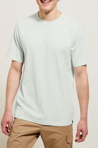 T-shirt regular en coton biologique - Ciel