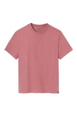 T-shirt regular en coton biologique - Vieux rose
