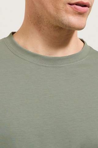 T-shirt regular en coton biologique - Vert d’eau