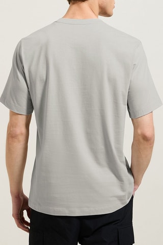 T-shirt regular en coton biologique - Gris clair