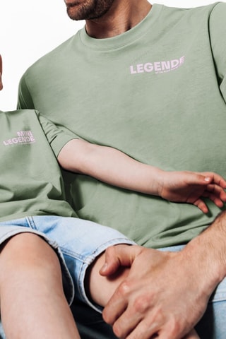 T-shirt regular en coton biologique - Vert clair