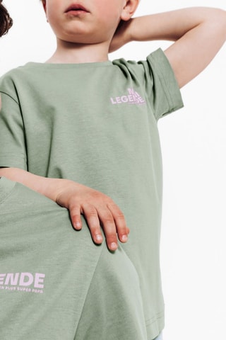 T-shirt regular en coton biologique - Vert clair
