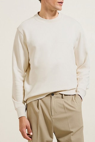 Sweat en coton biologique - Ecru