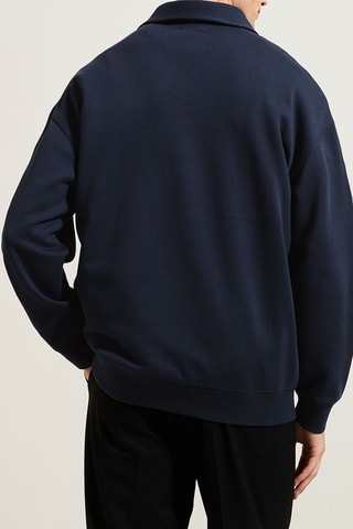 Sweat en coton biologique - Bleu marine