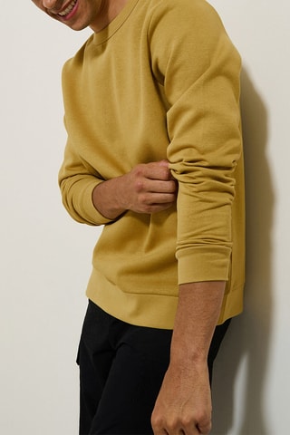 Sweat regular - Jaune foncé