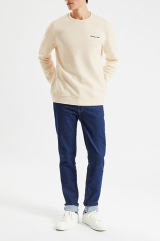 Sweat en coton biologique - Ecru