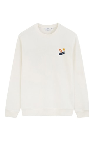 Sweat en coton biologique - Ecru