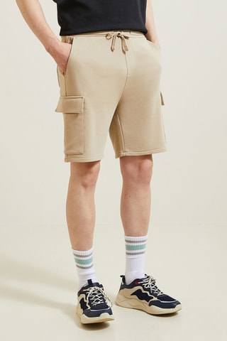 Short en molleton - Beige