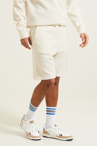 Short en molleton - Ecru