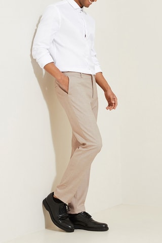 Pantalon de costume slim - Beige