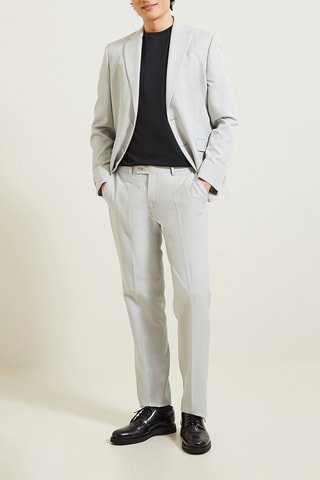 Pantalon de costume comfort fit - Gris clair
