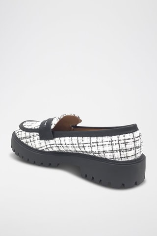 Mocasines con plataforma - Negro y blanco