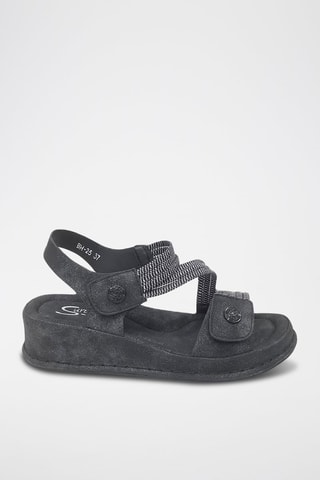 Sandalias de cuña - Negro