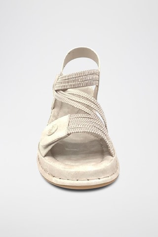 Sandalias de cuña - Beige